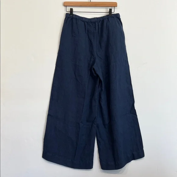 Frank & Eileen Linen Set Eileen Button Down and Pull On Pant in Blue - Medium - Picture 14 of 16